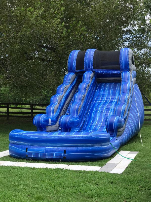 15' Blue Wave Single Lane Waterslide