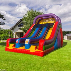 18' Dual Lane Wacky Slide