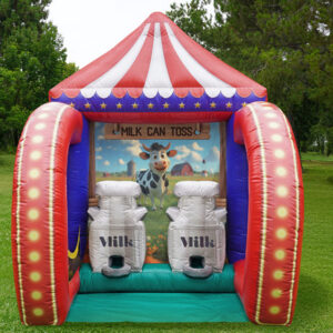 Milk Can Toss Carnival Game